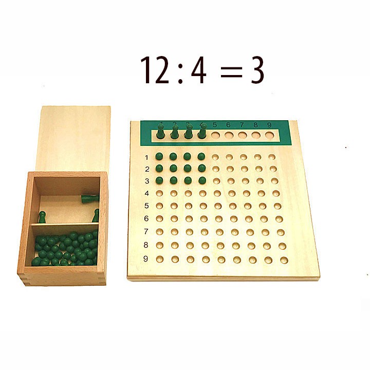 Bảng Dạy Trẻ Tính Nhân Chia Bằng Gỗ – Giáo Cụ Montessori Toán Học