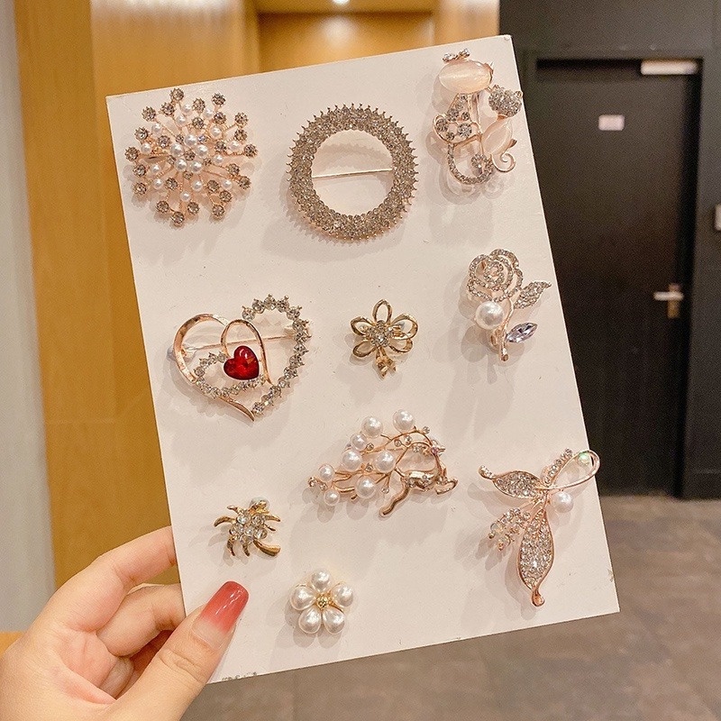 Ghim Cài Áo Kim Loại Cao Cấp Phong Cách Hàn Quốc