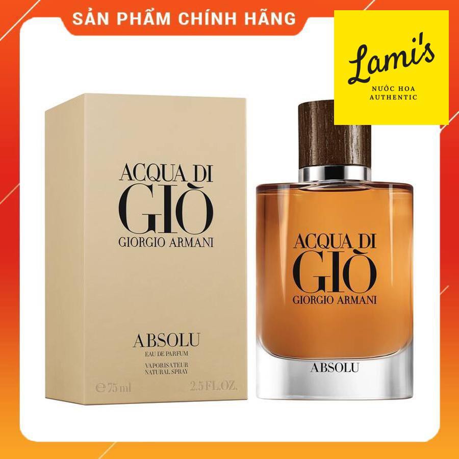 Nước hoa nam Giorgio Armani Acqua Di Gio Absolu EDP [75 ml] [CHÍNH HÃNG]