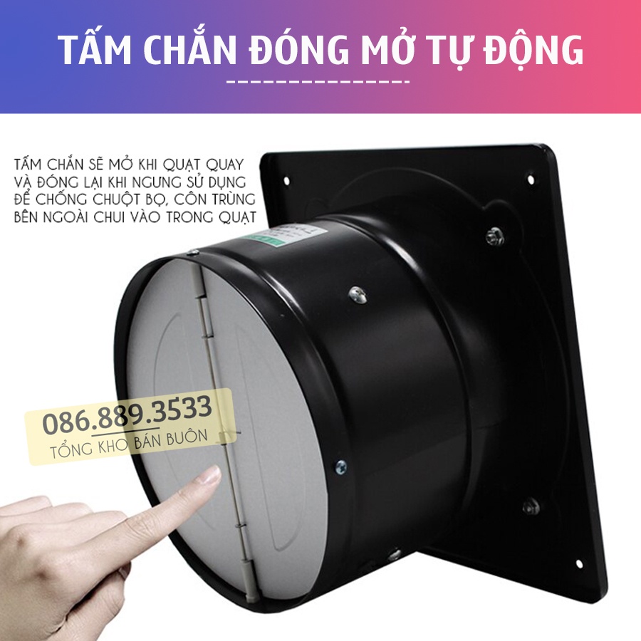 Quạt Hút Thông Gió FD 100 / FA 100 Sức Gió 140 m3/h - Quạt Hút Mùi Nhà Bếp , Nhà Vệ Sinh , Phòng Ngủ - Công Suất 20W