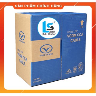 Cáp mạng VCOM⭐FreeShip⭐Cáp Cat5e UTP CCA vỏ PVC (cuộn 305M)