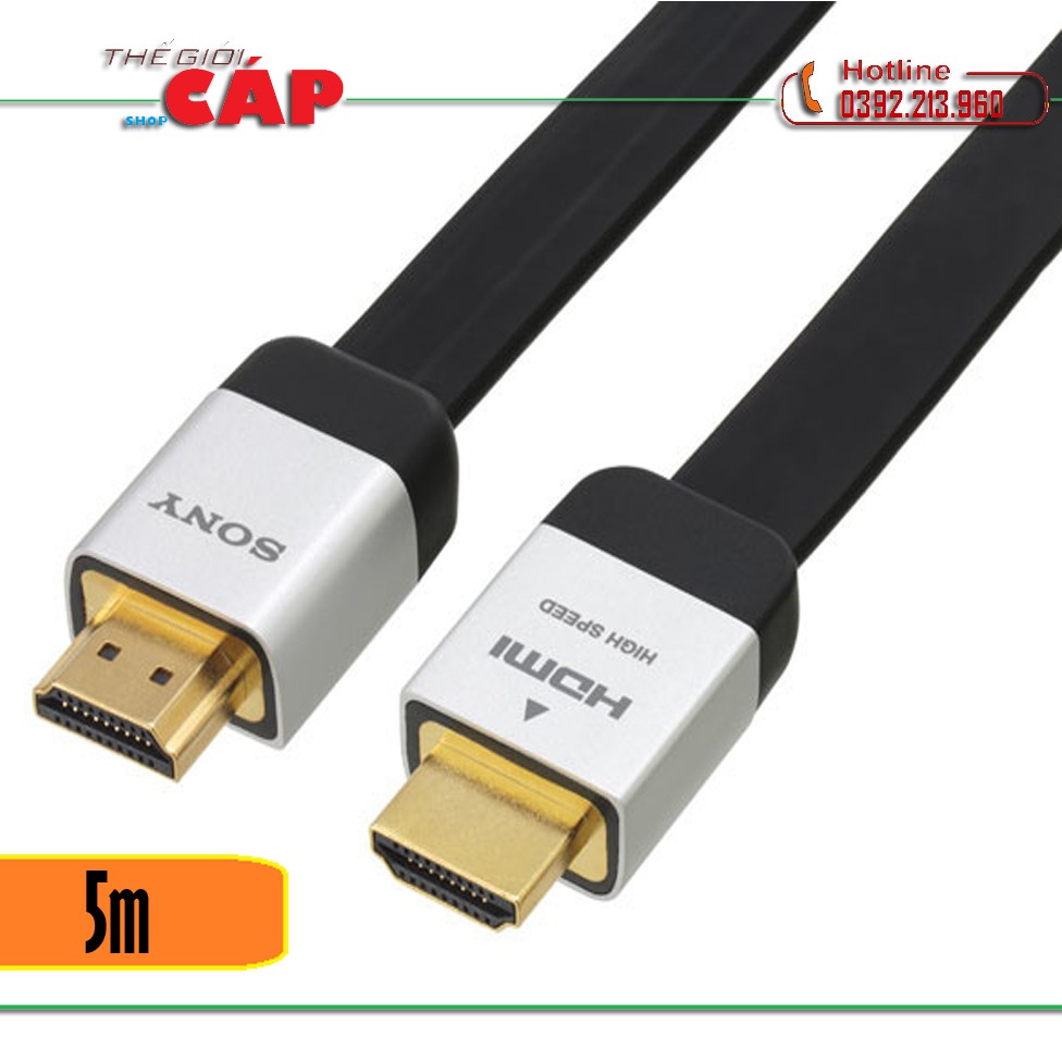Cáp HDMI SONY dẹt 5m
