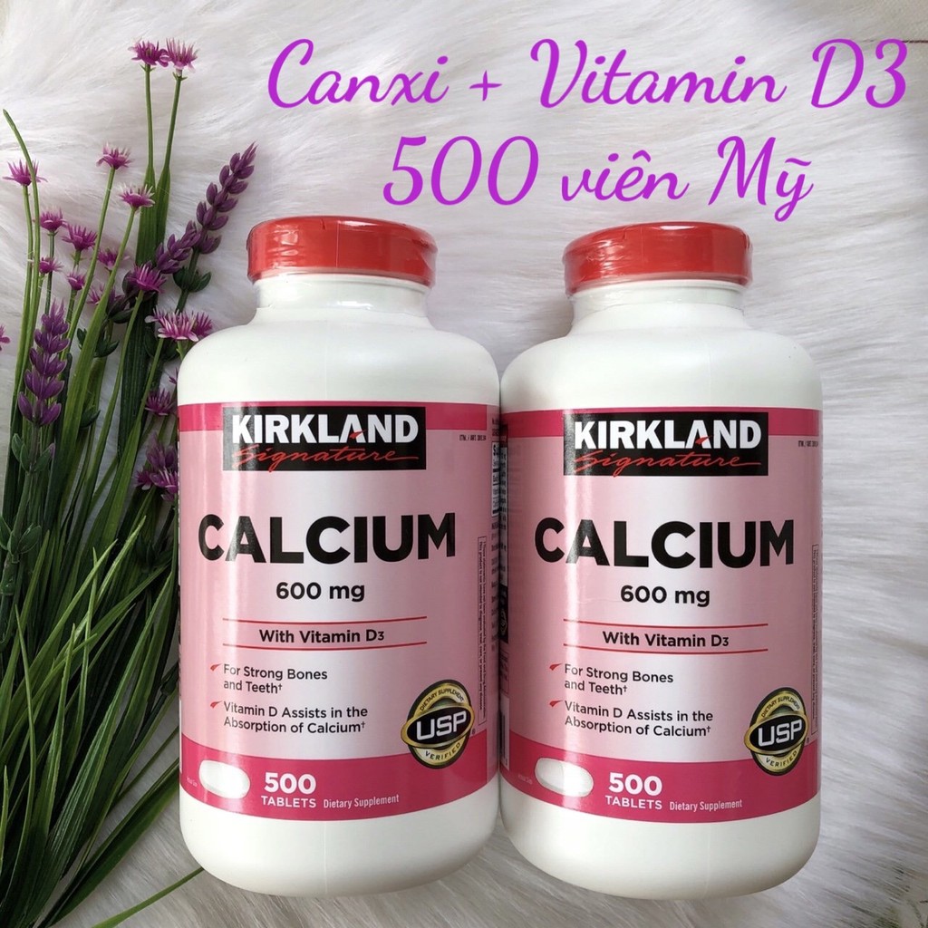 ❤️ [Date 6/2023] Kirkland Cal.cium 600mg Mỹ 500 viên