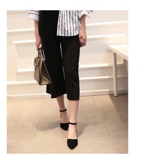 Sandal da lộn chất mềm mịn mũi kín đế 5p