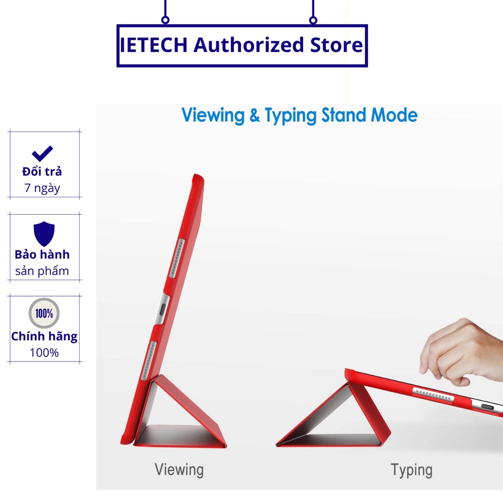 Bao da silicone cho iPad Air 1/ Air 2 tự động tắt mở PKCB