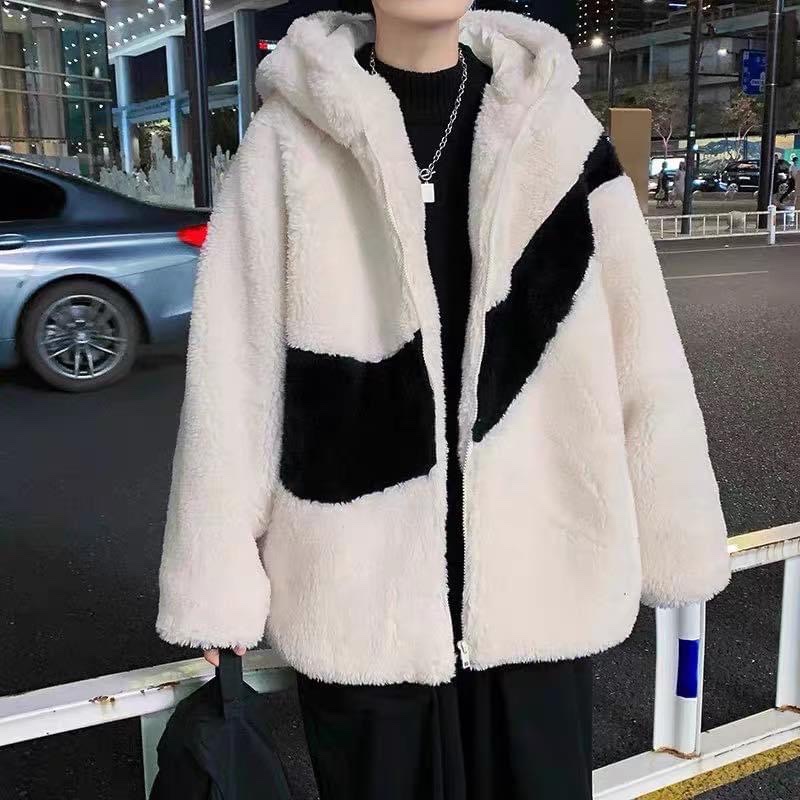 Áo Khoác Lông Cừu Cao Cấp - Áo Khoác Lông Cừu Fom Dáng Unisex Dày Dặn Không Xù Lông