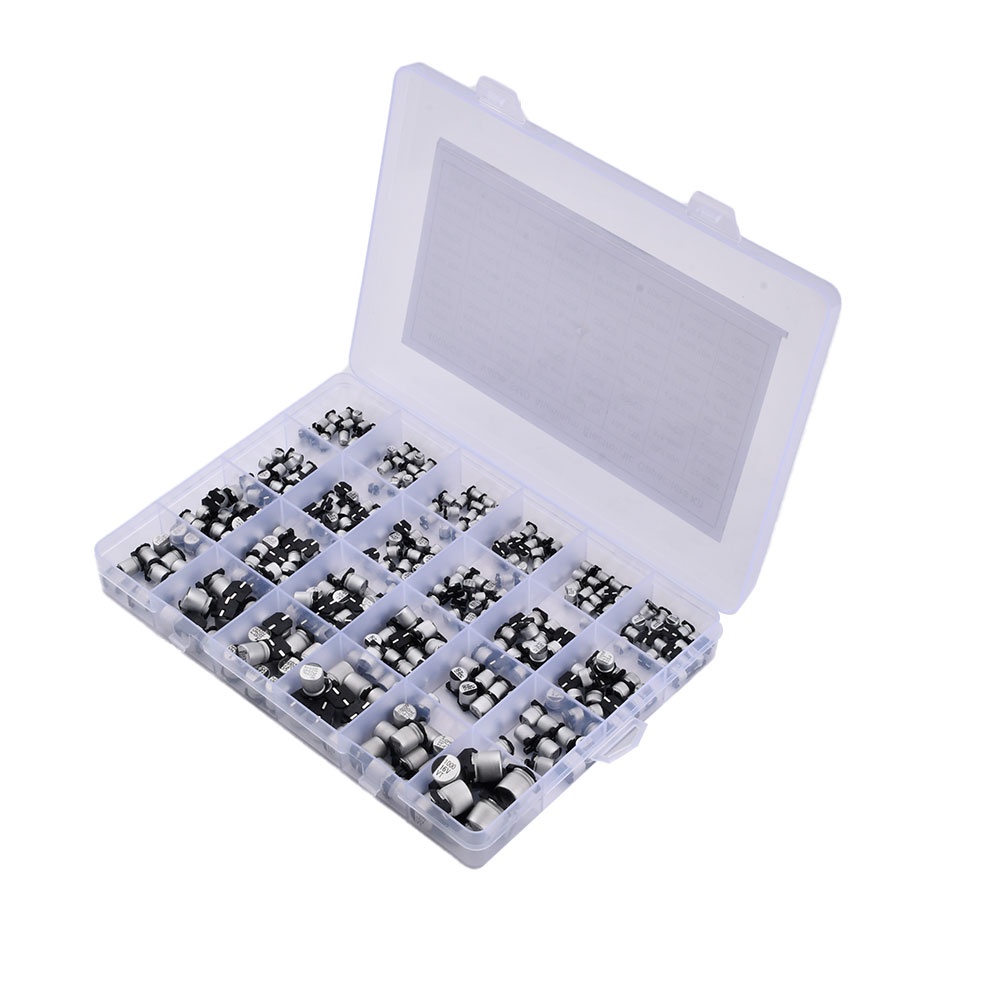 Set 100 tụ điện nhôm DIYMORE 24 phần 1UF-1000uF SMD cao cấp chuyên dụng