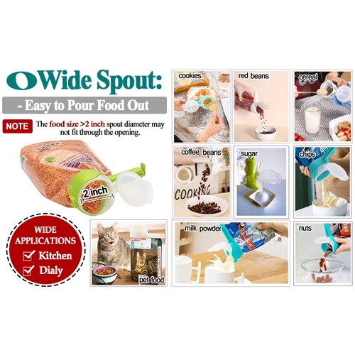 Dụng Cụ Kẹp Miệng Túi Thực Phẩm Bằng Nhựa Tiện Dụng Cho Nhà Bếp