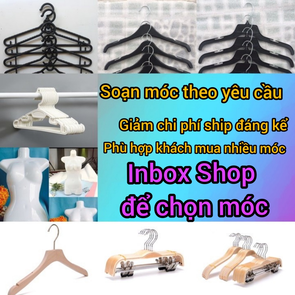 Combo móc quần áo soạn hàng theo yêu cầu khách hàng.