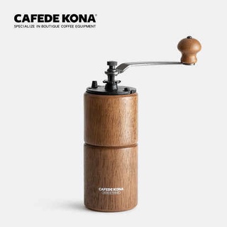 Cối xay cà phê Cafede Kona thân gỗ hình trụ lưỡi thép