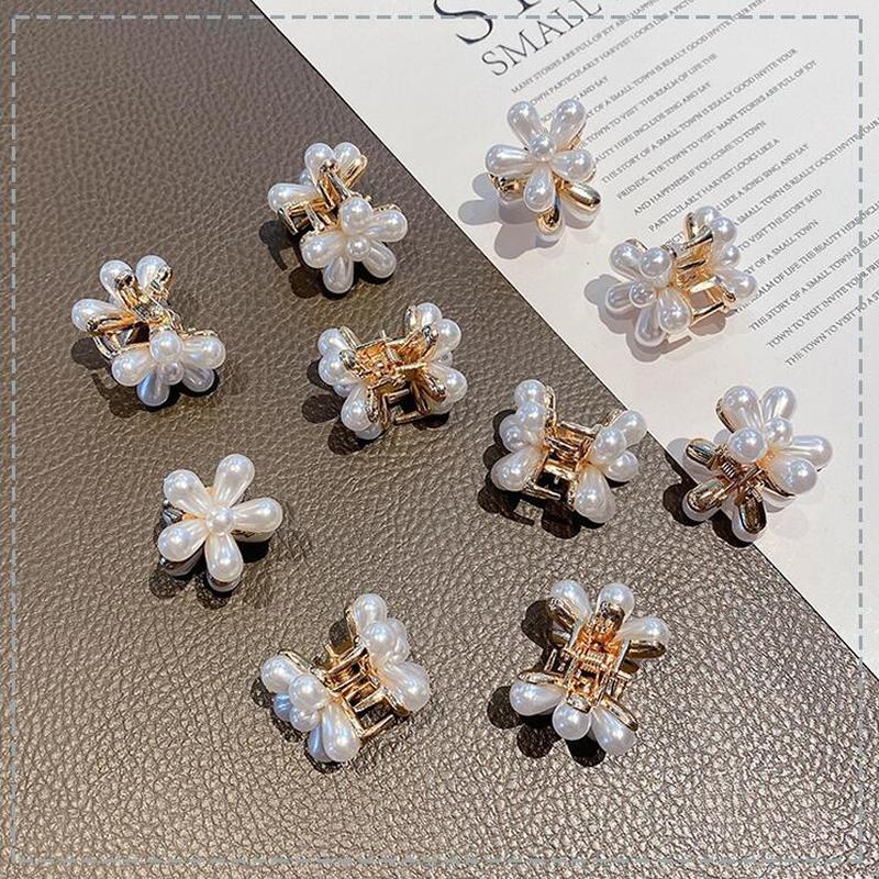 We Flower Kẹp tóc hình hoa trang trí ngọc trai xinh xắn cho nữ