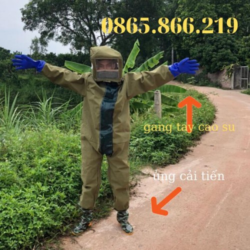 Quần Áo Bắt Ong Vải Bò Cải Tiến
