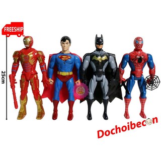 Siêu anh hùng - Bộ 4 siêu anh hùng 25cm 8956 - Có đèn, loại lớn
