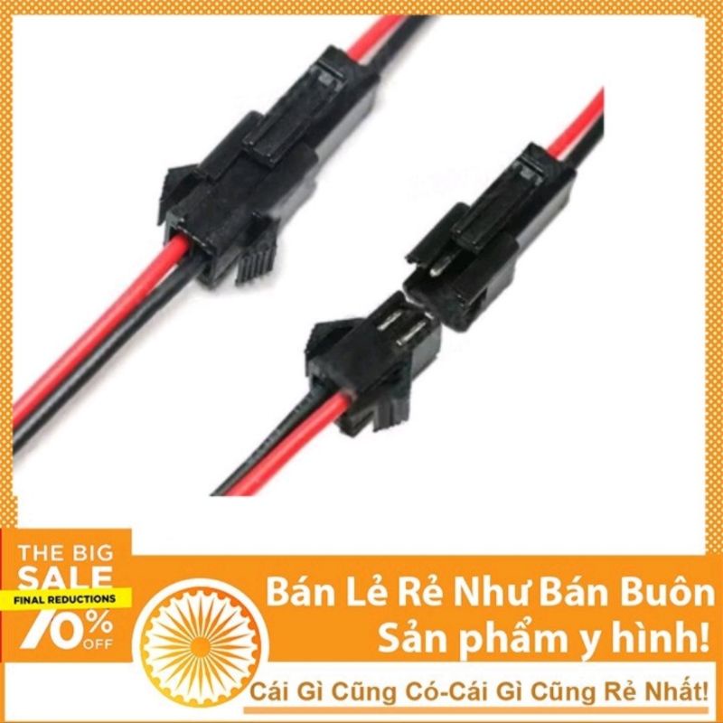 Jack kết nối đực cái SM-2P 2.54mm - Gồm 1 jack đực, 1 jack cái