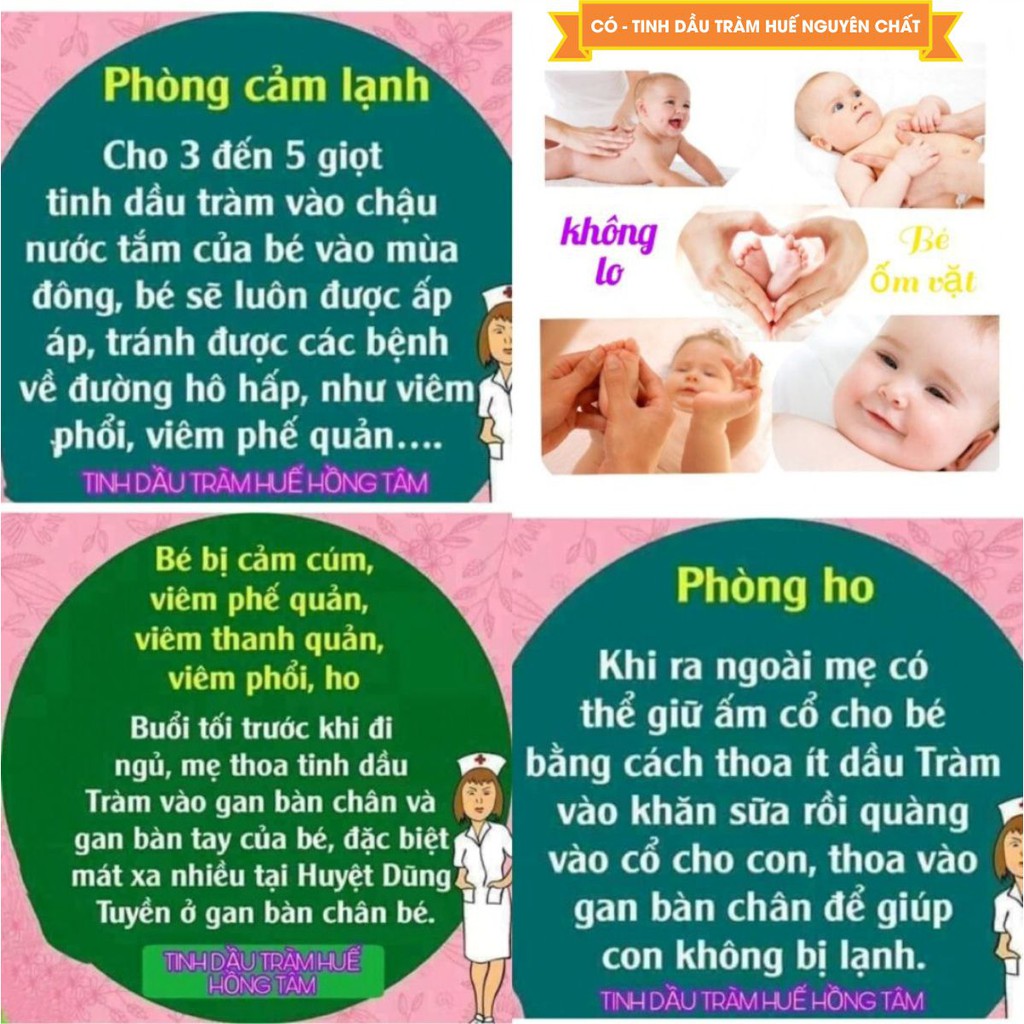 Tinh Dầu Tràm Huế Nguyên Chất 100ml - [Hàng Chính hãng Công ty TNHH MTV & SX Hồng Tâm]