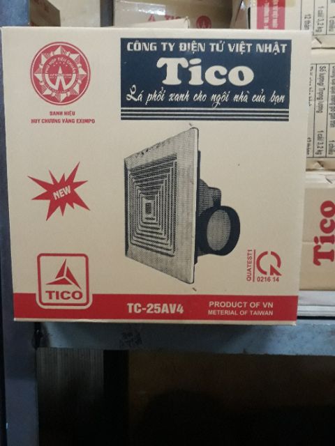 Quạt âm trần hút ngang 15Av4 20Av4 TiCO