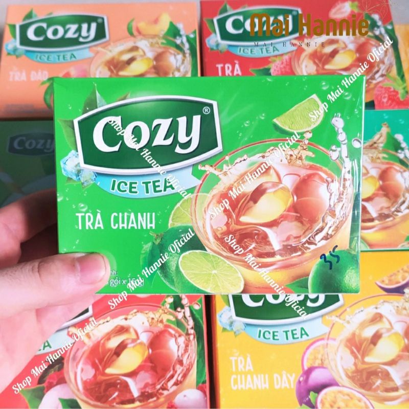 Trà Cozy IceTea các Hương Đào-Chanh-Sâm Bí Đao-Chanh Hương