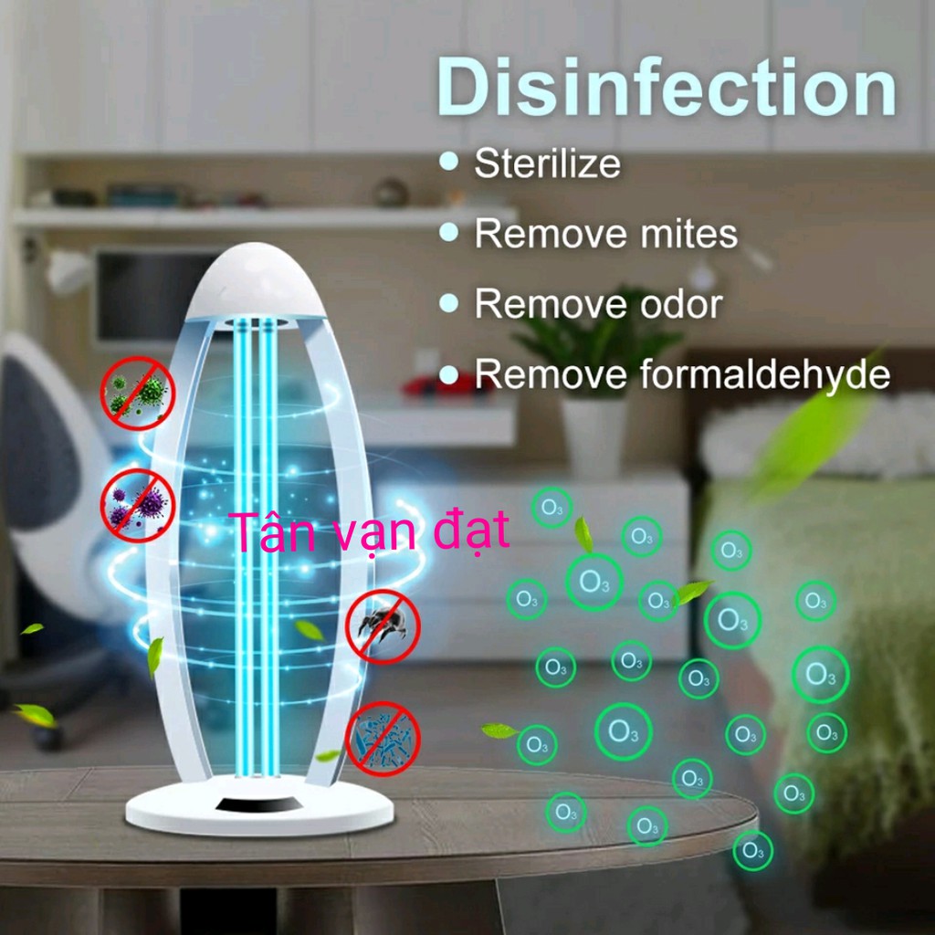 Đèn UV Ozone diệt vi khuẩn có điều khiển từ xa
