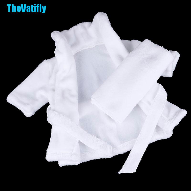 Set 2 món áo choàng tắm + khăn choàng vải nỉ mềm làm đạo cụ chụp ảnh cho bé sơ sinh 0-2m