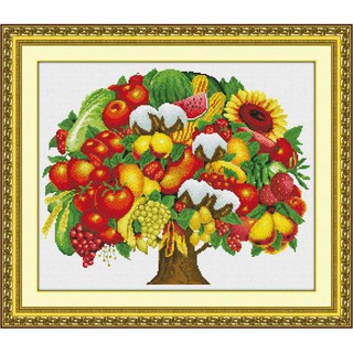 Tranh Thêu Chữ Thập Thu Hoạch Bội Thu RY3026 (Khách tự thêu) KT:59x49cm