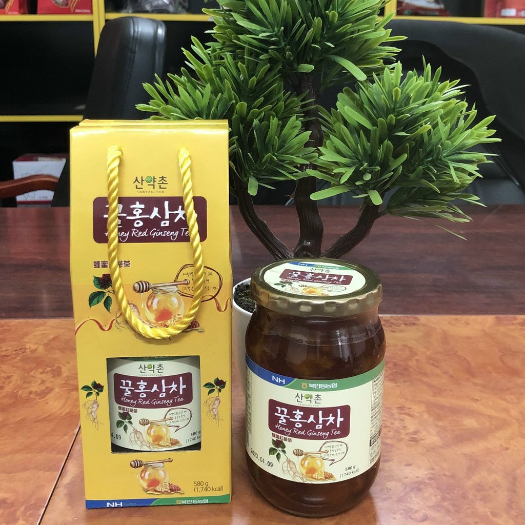 SÂM NGÂM MẬT ONG DẠNG CẮT LÁT NHẬP KHẨU HÀN QUỐC HŨ 580G