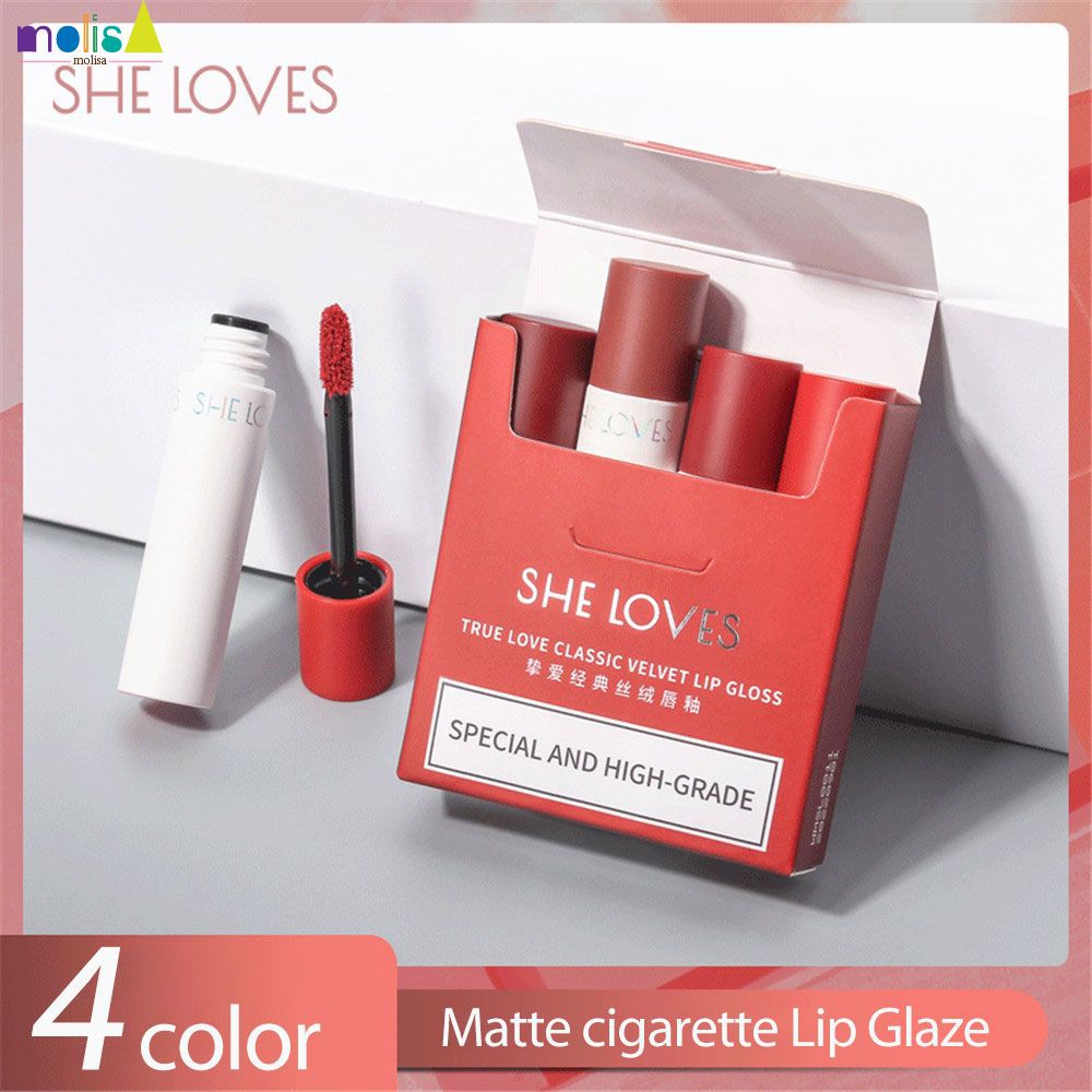 (Hàng Mới Về) Son Kem Lì Chống Thấm Nước Không Phai Cho Nữ