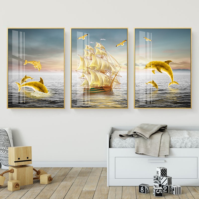 Tranh treo tường trang trí decor phòng khách, cầu thang chất liệu canvas, bảo hành 1 đổi 1 | Xưởng Tranh 3H | BigBuy360 - bigbuy360.vn