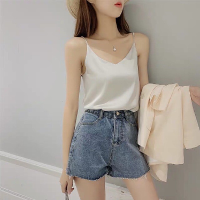 Áo 2 dây lụa  mềm mịn mát | BigBuy360 - bigbuy360.vn