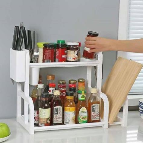 KỆ ĐỂ GIA VỊ NHÀ BẾP 2 TẦNG ĐA NĂNG - LOẠI CAO CẤP