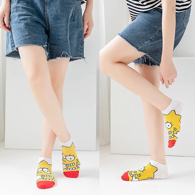 TẤT, VỚ HOẠT HÌNH SIMPSON NGẮN