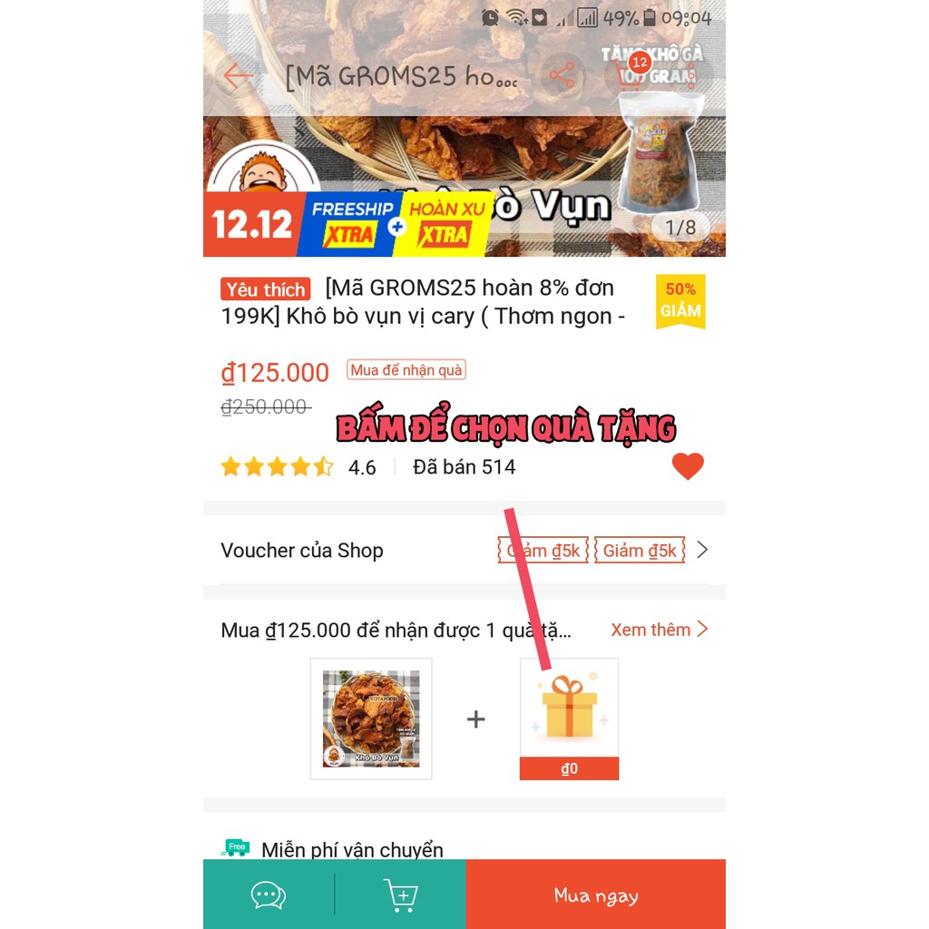 Khô bò vụn vị cary ( Thơm ngon - đậm vị ) - 500gram | Yotafood