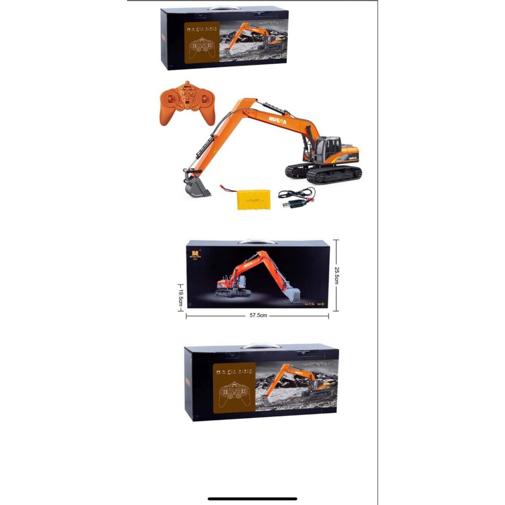 MÁY XÚC HUINA 1551 ĐIỀU KHIỂN TỪ XA 15 KÊNH
