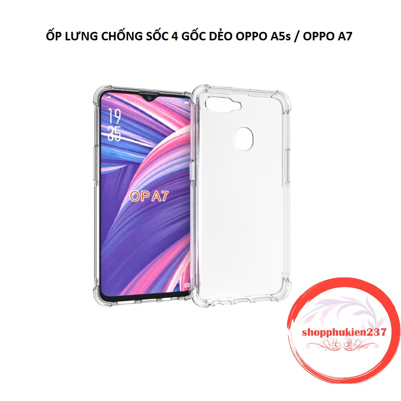 [Freeship toàn quốc từ 50k] Ốp Lưng Oppo A5s , A7 , A3s , Realme C1 Ốp Dẻo Trong Suốt Chống Sốc 4 Góc Cao Cấp