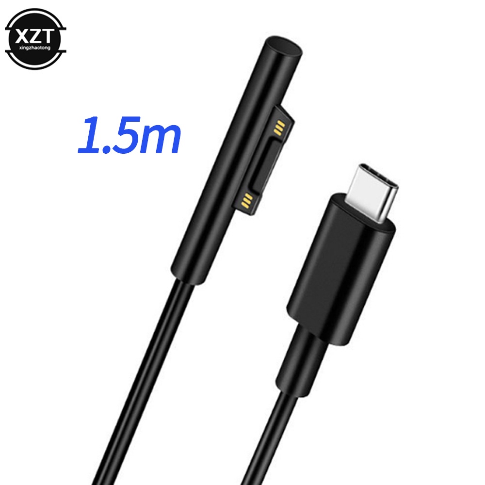 Bộ Sạc USB Loại C Tương Thích Với Microsoft Surface Pro 6 / 5 / 4 / 3 Go Book 15V / 12V / 65W / 45W PD