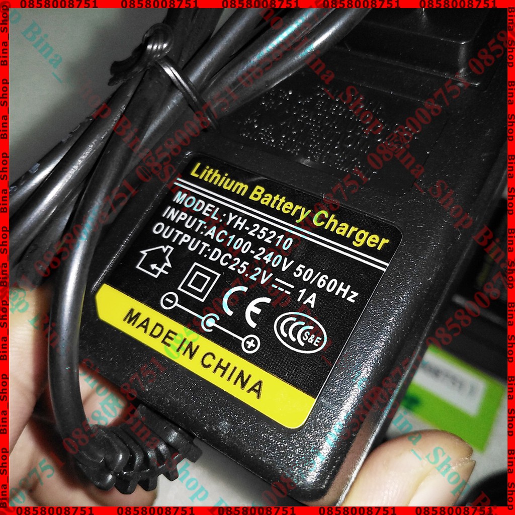 Sạc pin 6S 25.2V 1A có đèn báo sạc pin lithium 18650