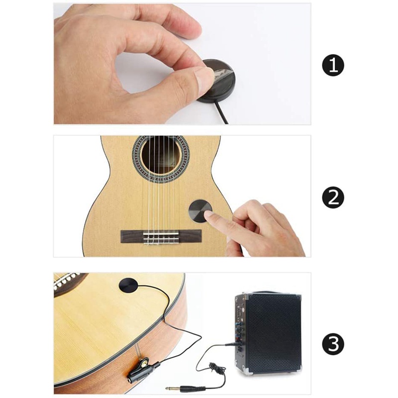 Pickup Tiếp Xúc Cho Đàn Guitar Ukulele Violin Mandolin Banjo Kalimba Harp