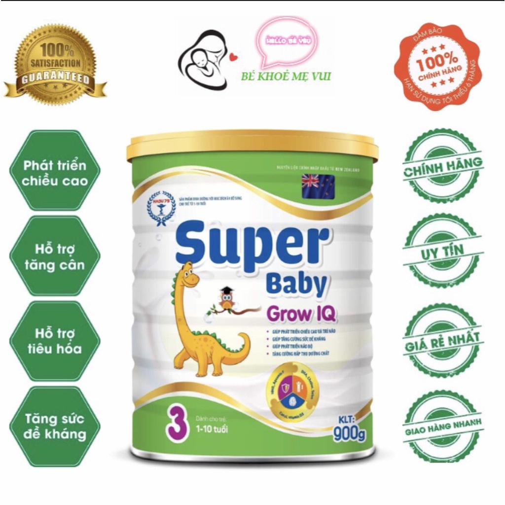 Sữa bột Super Baby Grow IQ 3 400g.