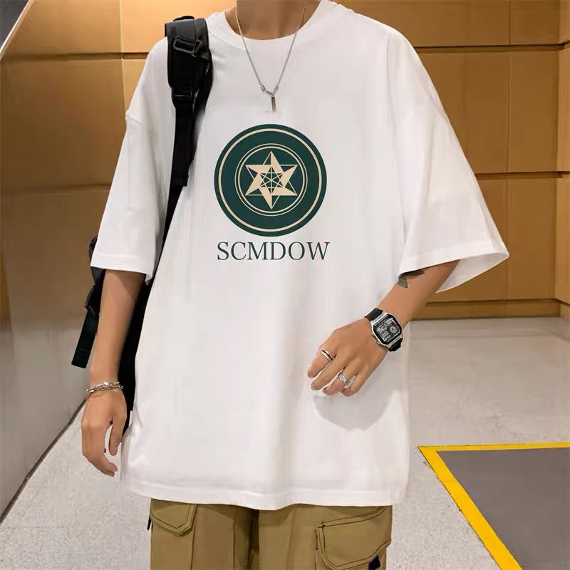 [FREESHIP, MẾN TẶNG QUÀ XINH] ÁO THUN, ÁO PHÔNG NAM NỮ SCM TAY LỠ FORM RỘNG 2 MÀU ĐEN TRẮNG CỰC HOT, CỰC CUTE