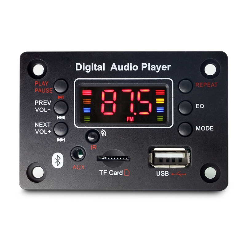 Bảng Mạch Giải Mã MP3 FM Radio TF USB AUX MP3 Bluetooth Kỹ Thuật Số LED 5V 12V Cho Xe Hơi | BigBuy360 - bigbuy360.vn