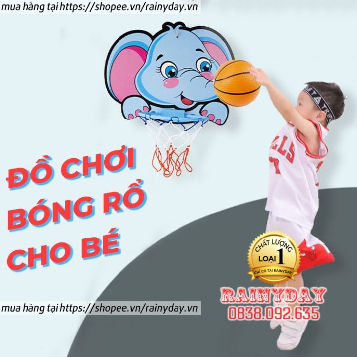 Đồ chơi bóng rổ mini cho bé gắn treo tường, đồ chơi trẻ em trong nhà