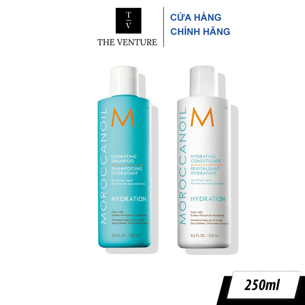 Bộ Dầu Gội &amp; Xả Moroccanoil Moisture Repair, Hydrating, Extra Volume, Smoothing Chính Hãng - 250ml