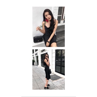 Popbirdy - Đầm Lụa Cổ Đổ