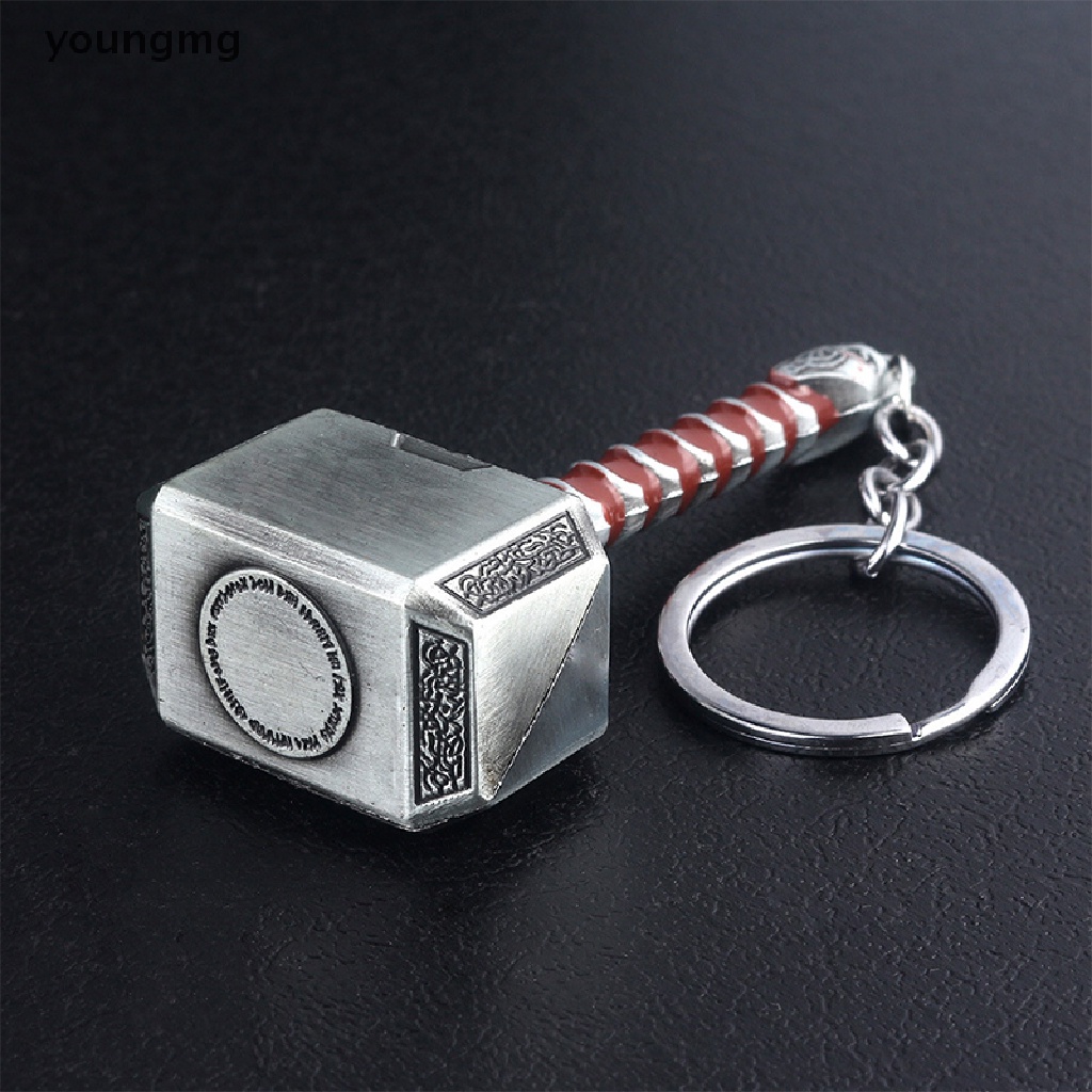 you 2021 New Thor Hammer Metal Keychain Men Women Car Keyring Movie Fans Accessories vnn