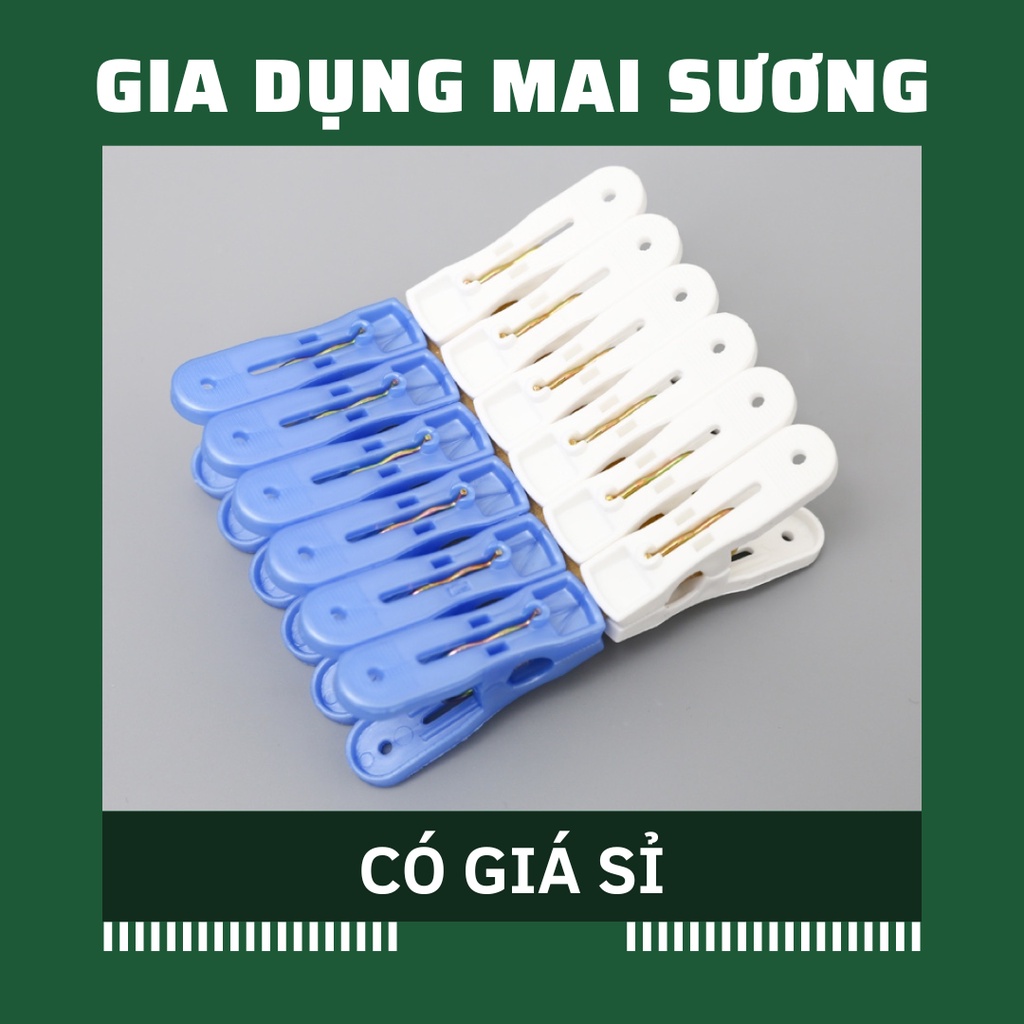 [Giá Sỉ] Vỉ 12 Kẹp Quần Áo Nhựa - Vỉ 12 Kẹp Quần Áo Nhỏ Gọn Tiện Lợi Cho Gia Đình