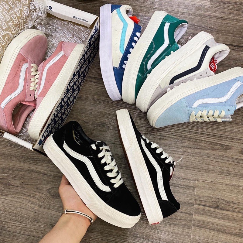 [Có sẵn ] Vans style mũi nit vạch trắng