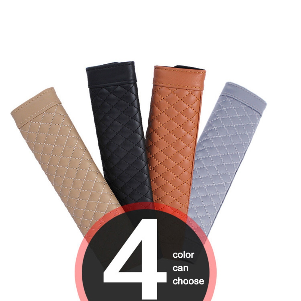 Set 2 Đệm Bọc Dây Đai An Toàn Xe Hơi Bằng Da PU
