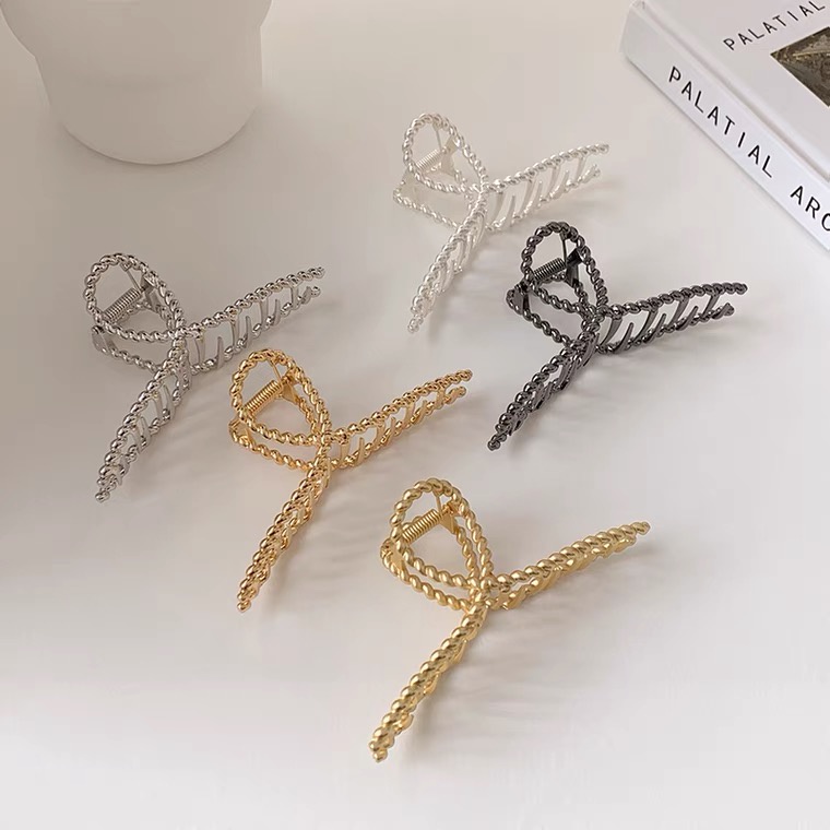 Kẹp Tóc Kim Loại Thiết Kế Mới Cỡ Lớn 2022 Phong Cách Hàn Quốc Cho Nữ