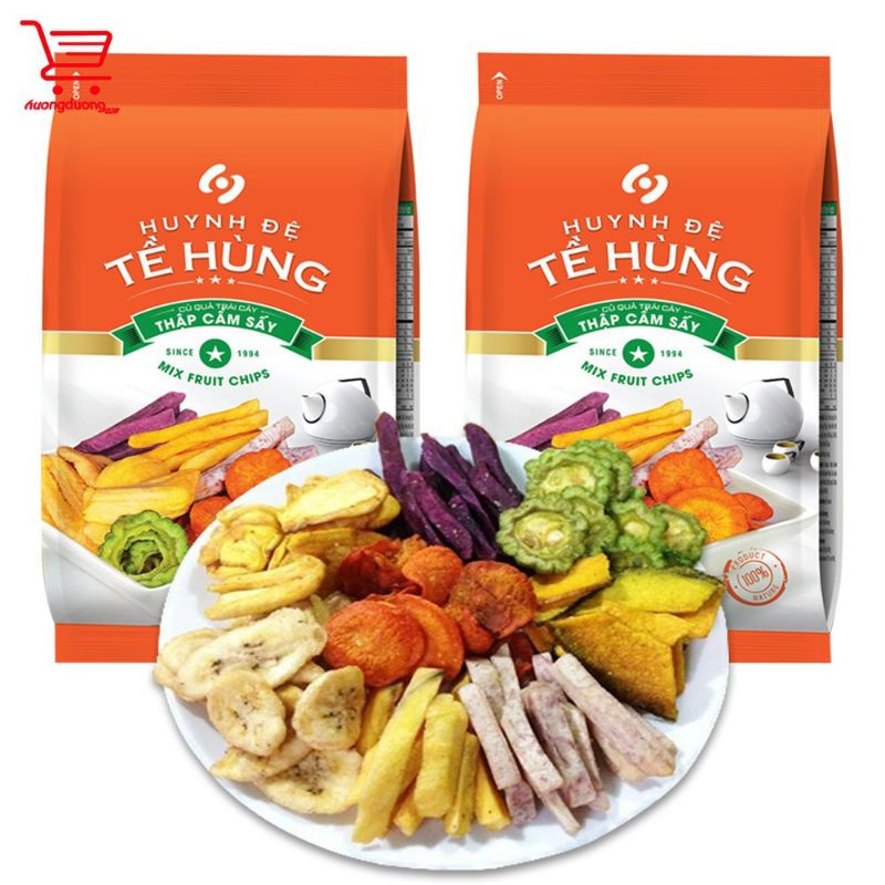 Gói 500g Hoa Quả Sấy Tề Hùng Và Mít Sấy Thành Công