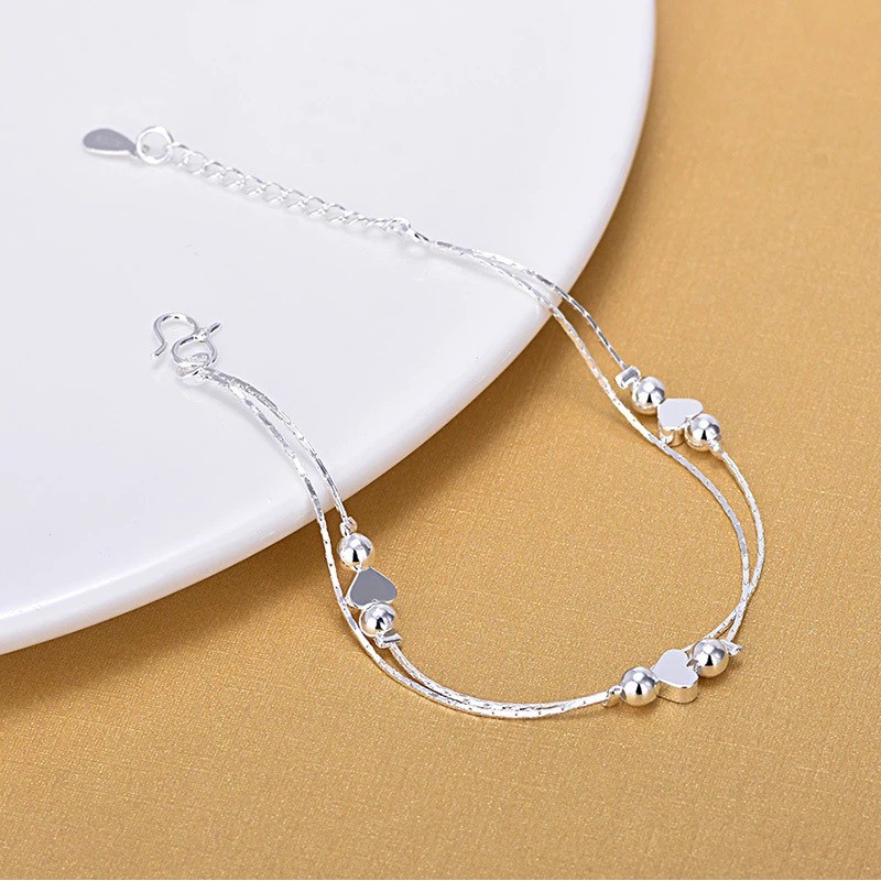 Lăc chân nữ thời trang bạc S925 phong cách Hàn - LC04 | BigBuy360 - bigbuy360.vn