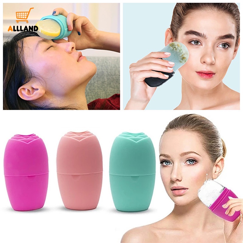 1 Ly Đá Lạnh Dạng Lăn Mát Xa Giảm Quầng Thâm Chống Nếp Nhăn Bằng Silicone Có Thể Tái Sử Dụng Tiện Lợi